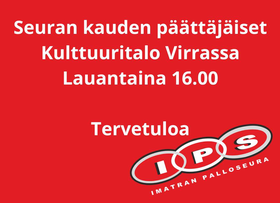 Featured image for “Seuran kauden päättäjäiset lauantaina.”